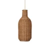 Ferm Living Abat-Jours>Abat-Jour Suspension Bouteille Rotin - Naturel