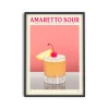 PSTR Studio Affiches & Tableaux>Affiche Cocktail - Elin Pk - Amaretto Sour