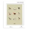 Image Republic Affiches & Tableaux>Affiche Le Duo Chaises - 40 X 50 Cm