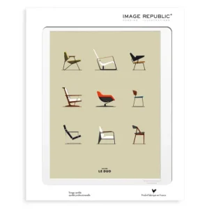 Image Republic Affiches & Tableaux>Affiche Le Duo Chaises - 40 X 50 Cm