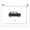 Image Republic Affiches & Tableaux>Affiche Le Duo Mini Cooper Vert Fonce - 30 X 40 Cm