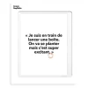 Image Republic Affiches & Tableaux>Affiche Loic Prigent Je Suis En Train - 30 X 40 Cm