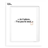 Image Republic Affiches & Tableaux>Affiche Loic Prigent Je T'Adore - 30 X 40 Cm