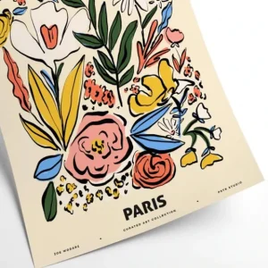 Sélectionné par Fleux Affiches & Tableaux>Affiche Zoe Fleurs Et Plantes - Paris - 30 X 40 Cm