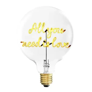 Elements Lighting Accessoires Électriques>Ampoule All You Need Is Love E27 - Ambre