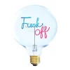 Elements Lighting Accessoires Électriques>Ampoule Fuck Off E27 - Bleu & Rose