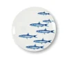 Sélectionné par Fleux Assiettes & Couverts>Assiette A Dessert Poissons En Porcelaine - O 21 Cm