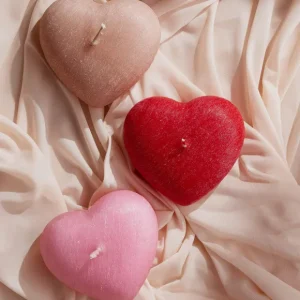 Sélectionné par Fleux Bougies, Bougeoirs Et Allumettes>Bougie Twist Hearts Rose