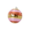 Rice Accessoires Design>Boule Disco O 18 Cm - Rayures Rose