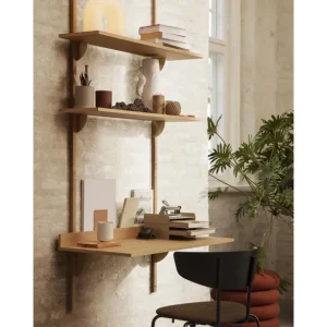 Ferm Living Bureaux & Secrétaires>Bureau Sector Laiton / Oak