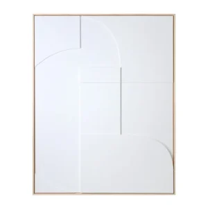 HK Living Affiches & Tableaux>Cadre Relief Art A - 100 X 123 Cm - Blanc Xl