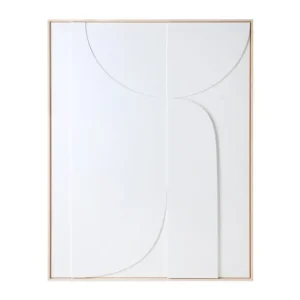 HK Living Affiches & Tableaux>Cadre Relief Art B - 100 X 123 Cm - Blanc Xl