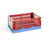 Hay Paniers & Boîtes>Caisse Crate Mix S - Rouge / Bleu