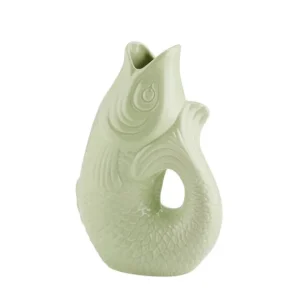 Sélectionné par Fleux Vases>Carafe / Vase Monsieur Carafon Poisson - Vert Mousse