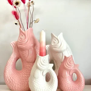 Sélectionné par Fleux Vases>Carafe / Vase Monsieur Carafon Poisson - Rose