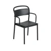 Muuto Chaises>Chaise Accoudoirs Linear Steel Black