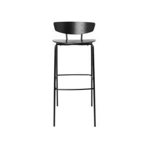 Ferm Living Chaises>Chaise Bar High Herman - Noir