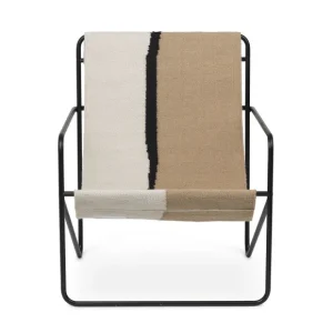 Ferm Living Fauteuils & Repose-Pieds>Chaise Lounge Desert Black / Soil