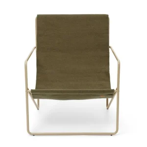 Ferm Living Fauteuils & Repose-Pieds>Chaise Lounge Desert Cashmere / Olive