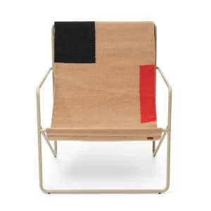 Ferm Living Fauteuils & Repose-Pieds>Chaise Lounge Desert Cashmere / Block