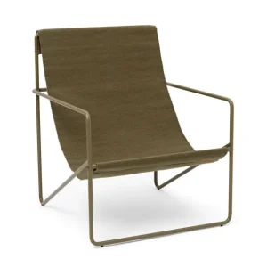 Ferm Living Fauteuils & Repose-Pieds>Chaise Lounge Desert Olive / Olive