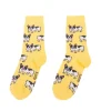 Coucou Suzette Chaussettes>Chaussettes Bouledogue 35/44 - Jaune