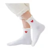 Tites Chaussettes Chaussettes>Chaussettes Dentelle Coeur Long 35/42 - Blanc