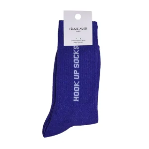 Félicie Aussi Chaussettes>Chaussettes Hook Up Socks Paillettes 36/40 - Bleu