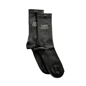 Félicie Aussi Chaussettes>Chaussettes Paillettes Casse-Couille 36/40 - Noir