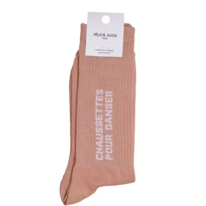 Félicie Aussi Chaussettes>Chaussettes Pour Danser 36/40 - Rose Fanee