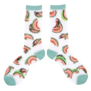 Coucou Suzette Chaussettes>Chaussettes Transparentes Melons