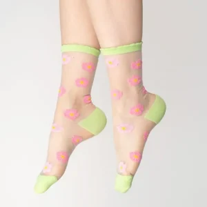 Coucou Suzette Chaussettes>Chaussettes Transparentes Sakura