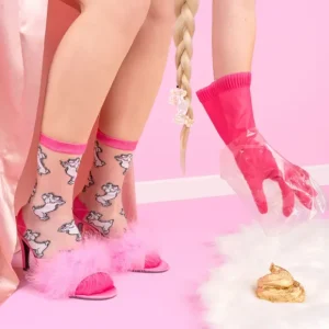 Coucou Suzette Chaussettes>Chaussettes Transparentes Caniche