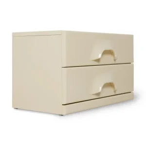 HK Living Buffets, Armoires & Commodes>Commode 2 Tiroirs - 60 X 35 X 35,2 Cm - Creme