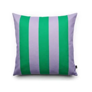 FEST Amsterdam Coussins>Coussin A Rayures - 60 X 60 Cm - Vert/Violet