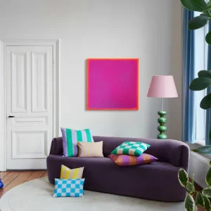 FEST Amsterdam Coussins>Coussin A Rayures - 60 X 60 Cm - Vert/Violet