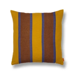 Ferm Living Coussins>Coussin Grand A Rayures En Lin Et Coton