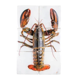 Stigerwoods Art Mural>Décoration Murale Homard Sur Glace / Fond Blanc - 40 X 60 Cm