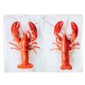 Stigerwoods Art Mural>Décoration Murale Twin Homard Rouge #1 Sur Fond Blanc - 20 Cm X 29 Cm