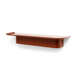 Hay Etagères>Etagere Murale Korpus - L 90 X P 25 X H 14 Cm - Rouge Brique