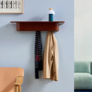 Hay Etagères>Etagere Murale Korpus - L 90 X P 25 X H 14 Cm - Rouge Brique