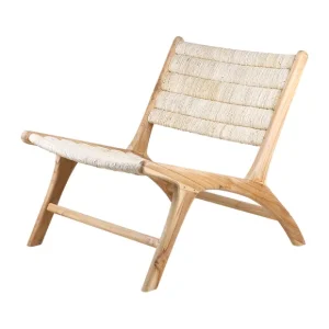 HK Living Fauteuils & Repose-Pieds>Fauteuil Lounge Teak