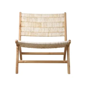 HK Living Fauteuils & Repose-Pieds>Fauteuil Lounge Teak