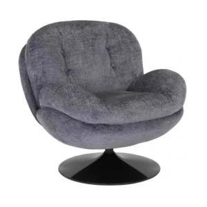 Sélectionné par Fleux Fauteuils & Repose-Pieds>Fauteuil Memento En Velours - 81 X 86 X 83 Cm - Gris