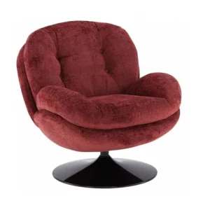 Sélectionné par Fleux Fauteuils & Repose-Pieds>Fauteuil Memento En Velours - 81 X 86 X 83 Cm - Bordeaux