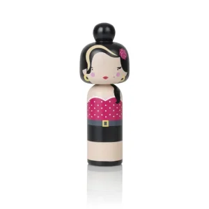 Lucie Kaas Sculptures & Figurines>Figurine En Bois Kokeshi Sketch.Inc Amy - 16.5 Cm