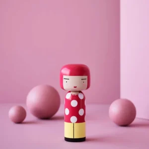 Lucie Kaas Sculptures & Figurines>Figurine En Bois Kokeshi Sketch.Inc Dot