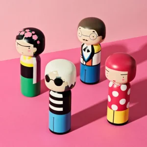 Lucie Kaas Sculptures & Figurines>Figurine En Bois Kokeshi Sketch.Inc Dot