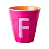 Rice Tasses & Mugs>Gobelet Lettre F En Melamine - Fuschia