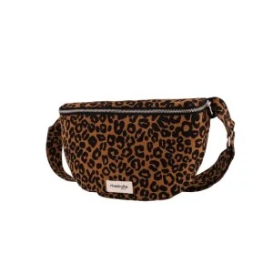 Rive Droite Paris Sacs & Cabas>Grande Banane Custine En Coton Recycle - Leopard